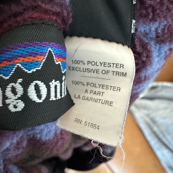 Patagonia Vintage ‘94 Synchilla Aztec Print Fleece 1/4 Zip Pullover Sz: Med - Picture 5 of 7